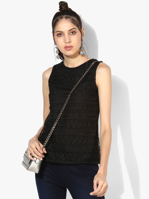 

Black Solid Blouse