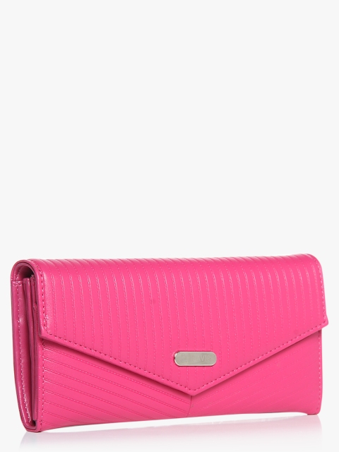 Lavie Women Pink Solid Two Fold Wallet