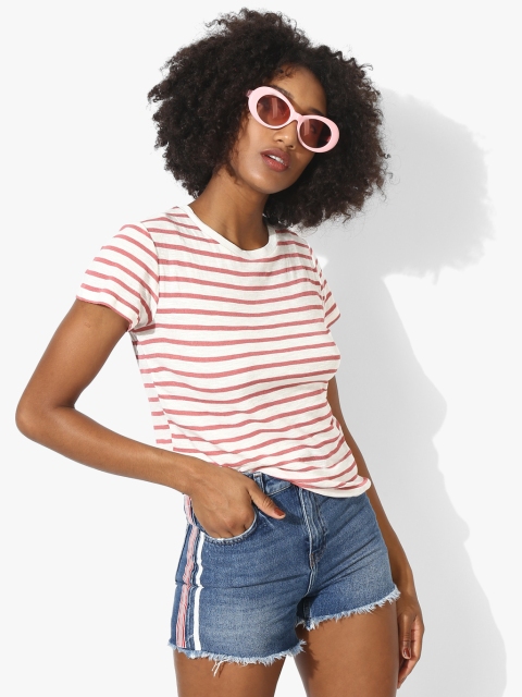 

Off White Striped T-Shirt