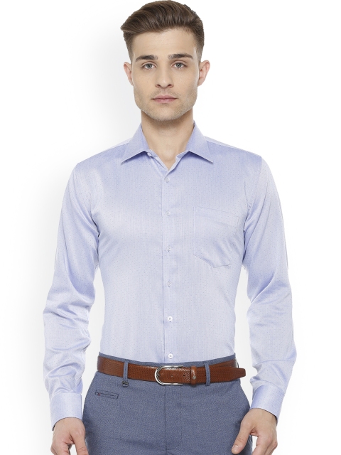 

Van Heusen Men Blue Slim Fit Checked Formal Shirt