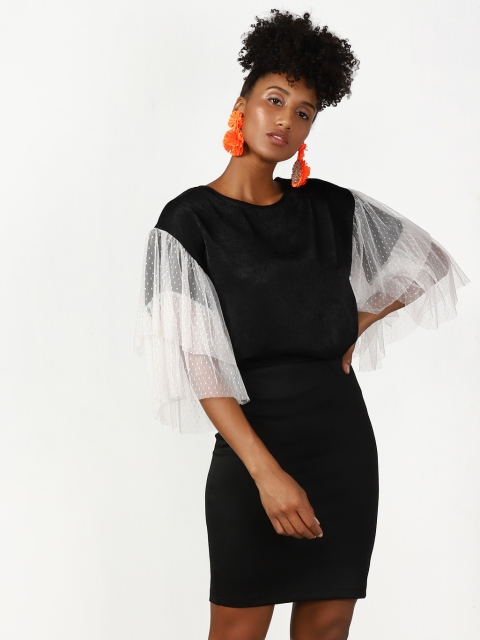 

Black Self Design Blouse