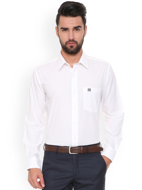 

Van Heusen Men White Regular Fit Solid Formal Shirt