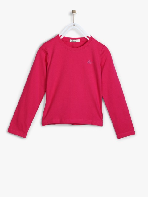 

Pink Casual Pure Cotton Top