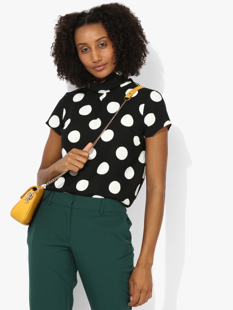 

DOROTHY PERKINS Women Black Printed Top