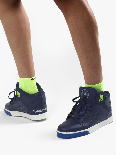 

Minnesota Timberwolves Navy Blue High Top Sneakers
