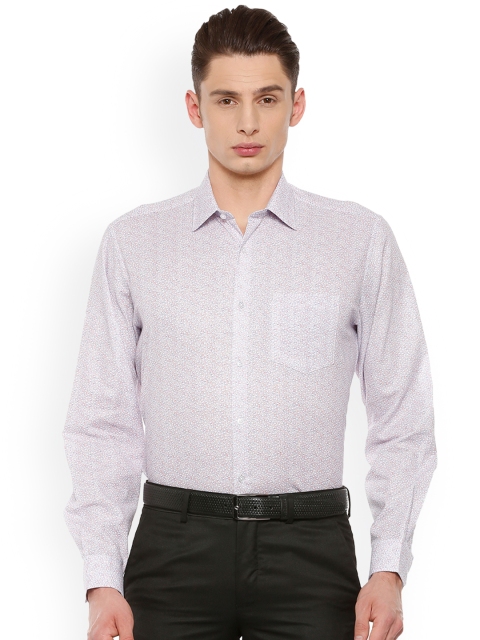 

Van Heusen Men White Regular Fit Printed Formal Shirt