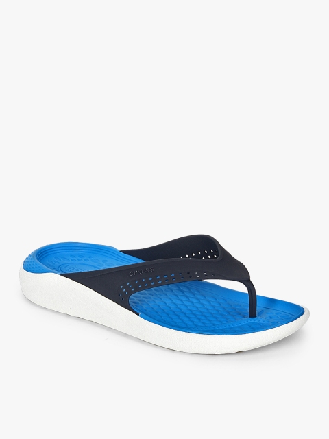 

Crocs Unisex Navy Blue Solid Thong Flip-Flops