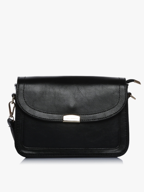 

Black Polyurethane (Pu) Sling Bag