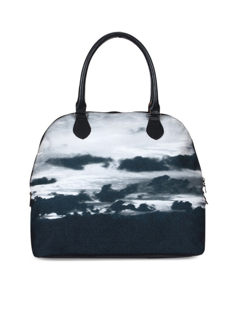 

Anekaant Black & White Printed Handheld Bag