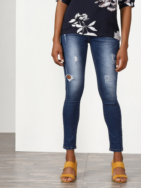 

Blue Mid-Rise Skinny Fit Jeans