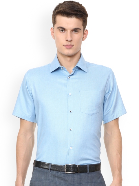 

Van Heusen Men Blue Regular Fit Printed Formal Shirt