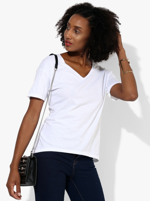 

White Solid T-Shirt