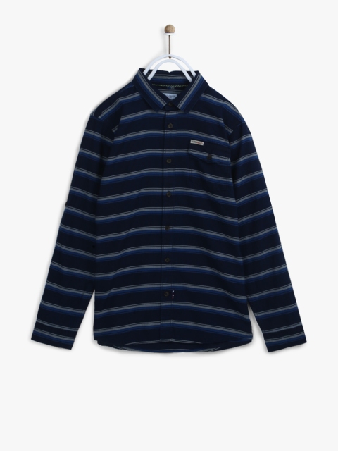 

Navy Blue Slim Fit Casual Shirt