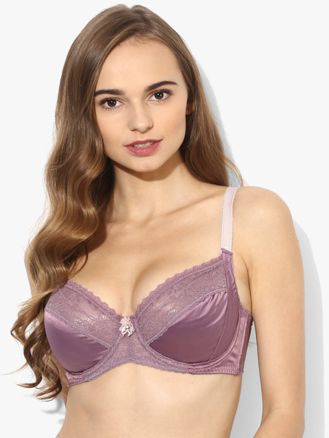 

Bwitch Mauve Self Design Non-Wired Non Padded Everyday Bra 8903411919515