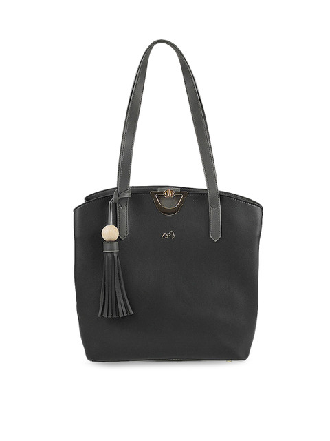 

Metro Black Solid Shoulder Bag