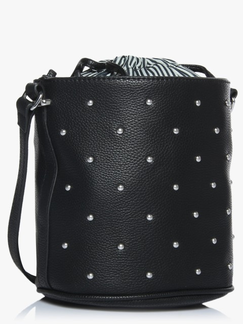 

Vero Moda Black Embellished Sling Bag