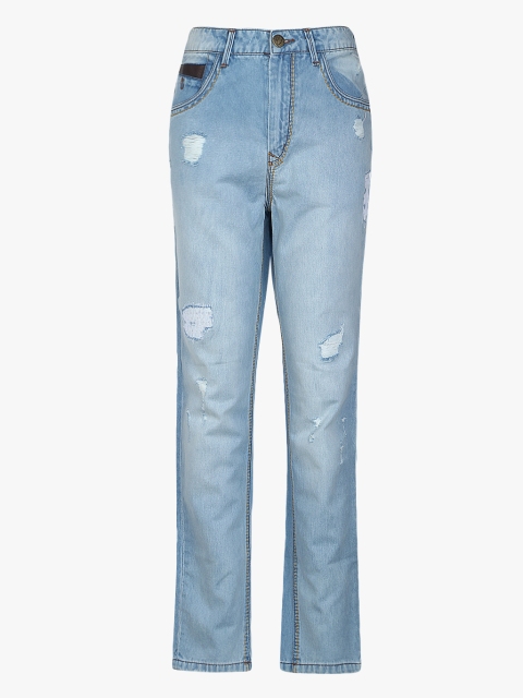 

Gini and Jony Boys Blue Slim Fit Mid-Rise Mildly Distressed Jeans
