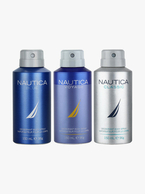 

Nautica Men Set of 3 Deodrants, Blue