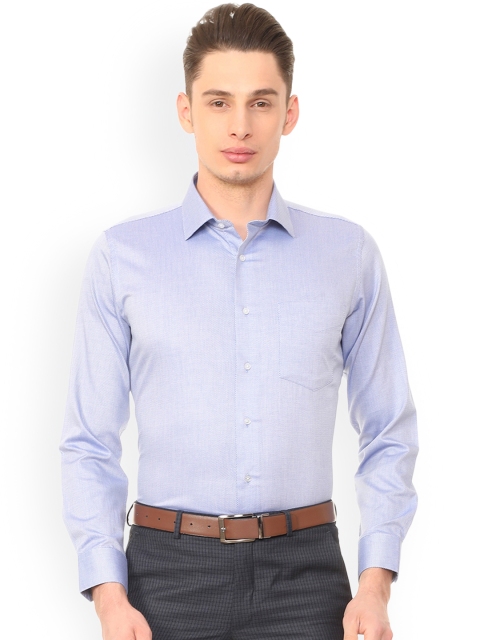 

Van Heusen Men Blue Slim Fit Self Design Formal Shirt