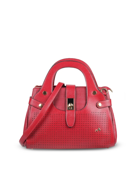 

Metro Red Textured Handheld Bag