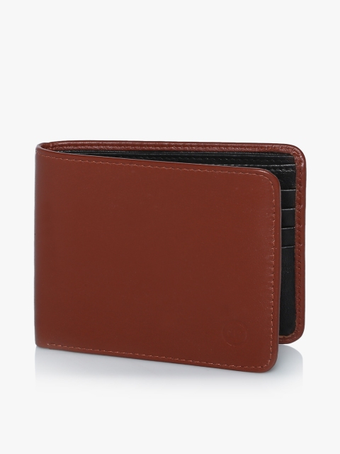 

Carlton Men Tan Leather Wallet