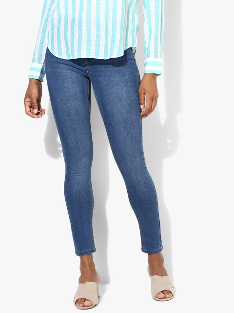 

Blue Washed Mid Rise Skinny Fit Jeans