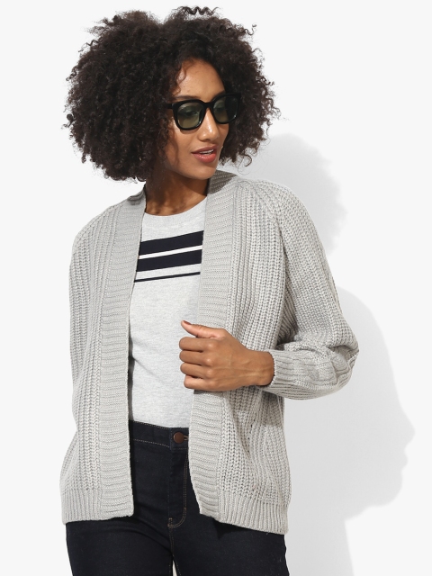 

Grey Open Knit Shrug
