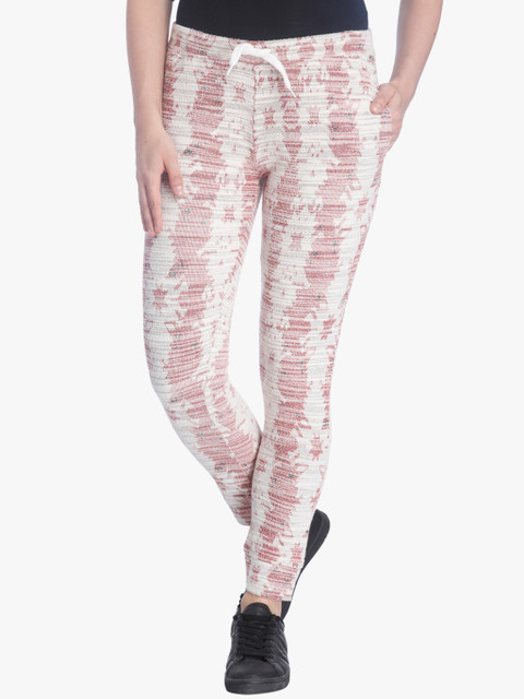 

Vero Moda Off White Printed Regular Fit Trousers