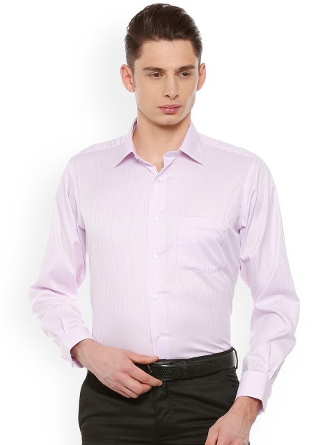 

Van Heusen Men Pink Regular Fit Self Design Formal Shirt
