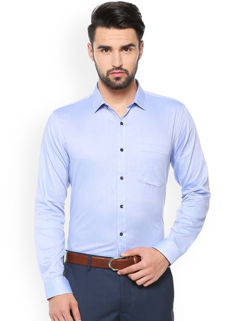 

Van Heusen Men Blue Regular Fit Solid Formal Shirt