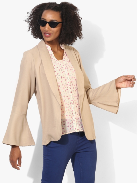 

Vero Moda Women Beige Solid Casual Blazer