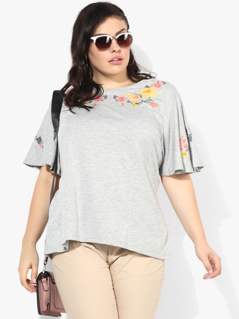 

Grey Printed Regular Fit T-shirt