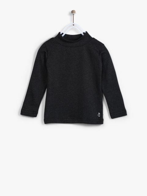 

Gini and Jony Girls Charcoal Solid Top