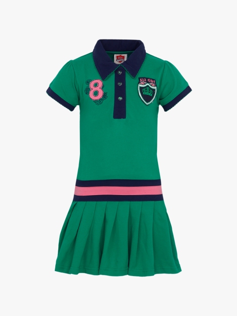 

Green Solid Casual Dress
