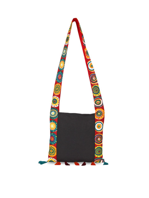 

Anekaant Black Printed Shoulder Bag