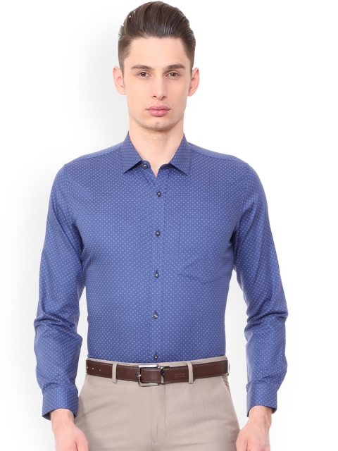 

Van Heusen Men Blue Slim Fit Printed Formal Shirt