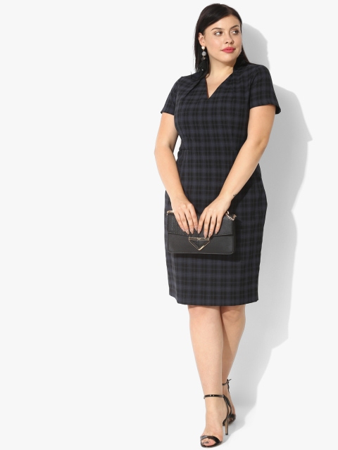

Black Checked Shift Dress