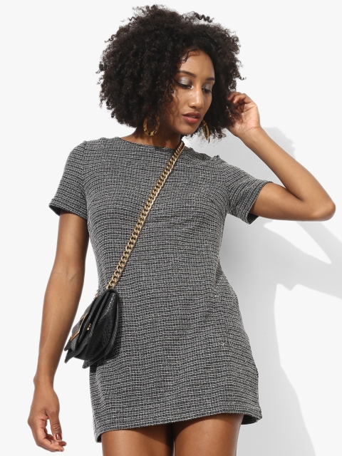 

DOROTHY PERKINS Women Black Self Design Bodycon Dress