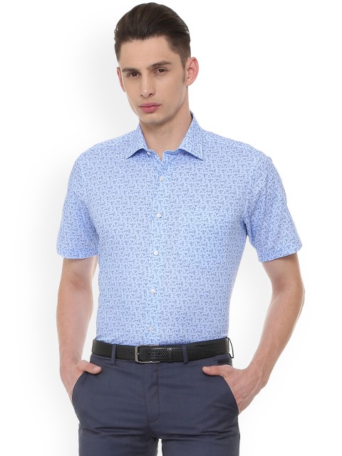 

Van Heusen Men Blue Regular Fit Printed Formal Shirt