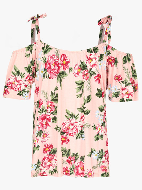 

Pink Printed Blouse