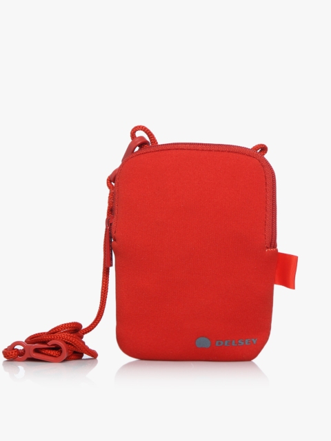 

DELSEY Women Red Solid Zip Around Wallet