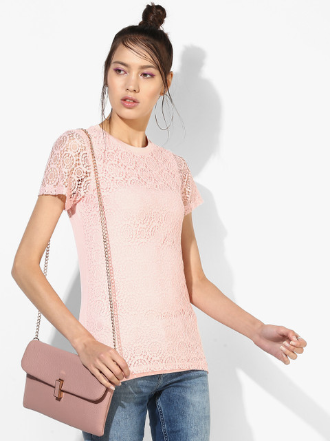 

Pink Self Design Blouse