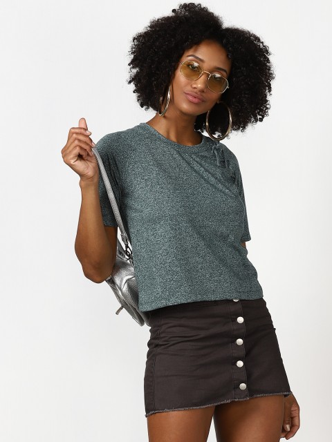 

Green Self Design T-shirt