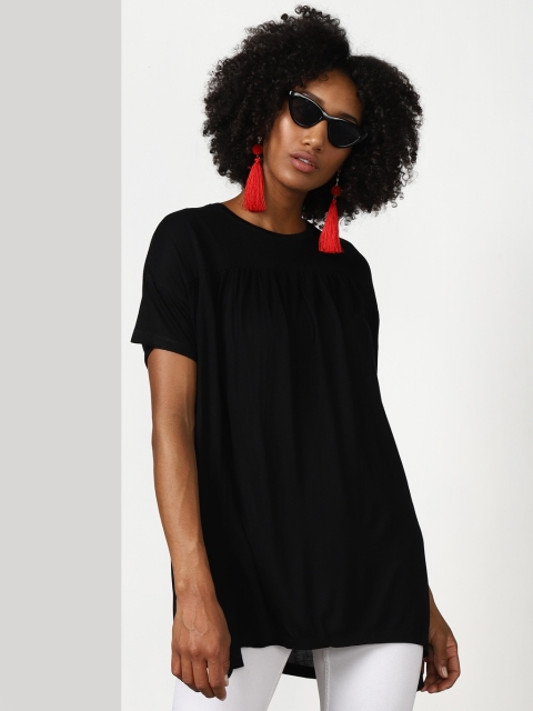 

Black Solid Blouse