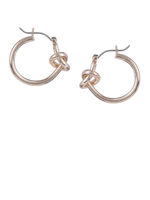 

Forever New Rose Gold Quirky Hoop Earrings