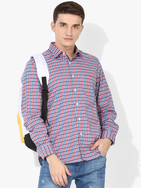 

Multi Coloured Checked Slim Fit Casual Shirt