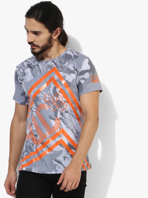 

By Yuvraj Singh Grey Round Neck T-Shirt