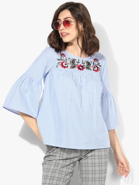 

Blue Striped Blouse