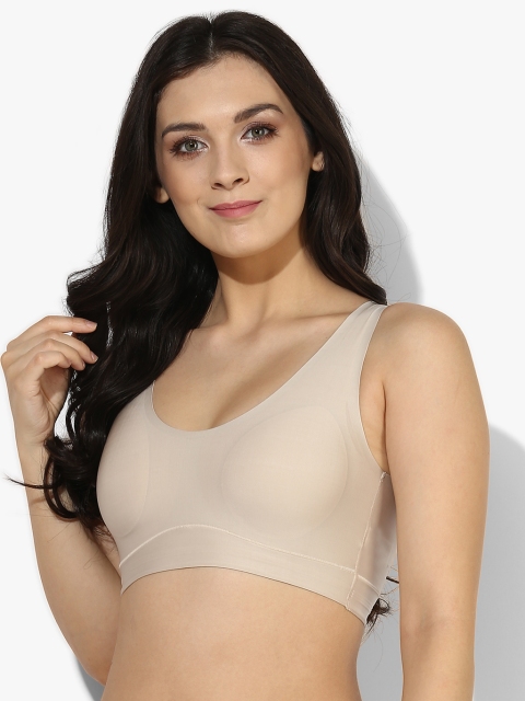 

Beige Solid Non-Wired Light Padded Bra