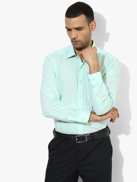 

Light Blue Solid Regular Fit Casual Shirt